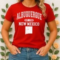 Albuquerque New Mexico Est. 1706 Varsity Women's T-Shirt thumb 2