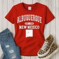 Albuquerque New Mexico Est. 1706 Varsity Women's T-Shirt thumb 3