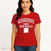 Albuquerque New Mexico Est. 1706 Varsity Women's T-Shirt thumb 4