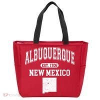 Albuquerque New Mexico Est. 1706 Varsity Tote Bag thumb 0