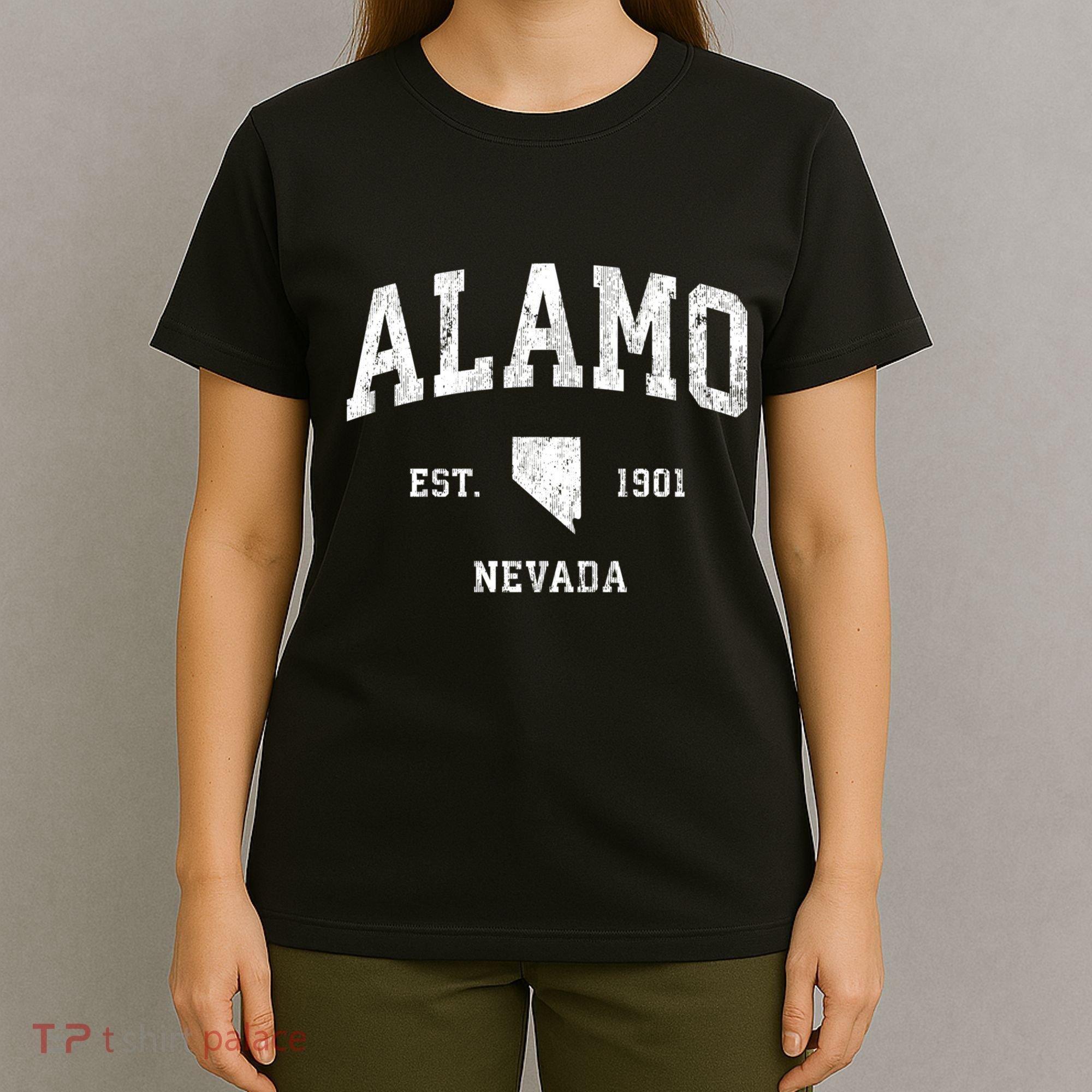 Alamo Nevada Nv Vintage Athletic Sports T-Shirt