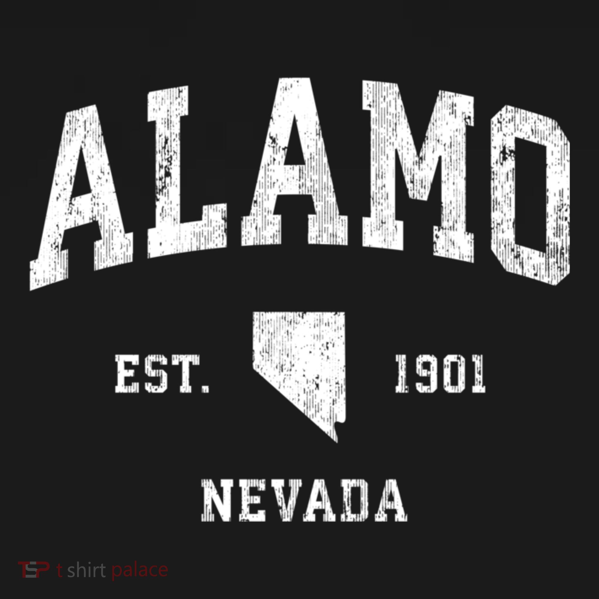 Alamo Nevada Nv Vintage Athletic Sports T-Shirt