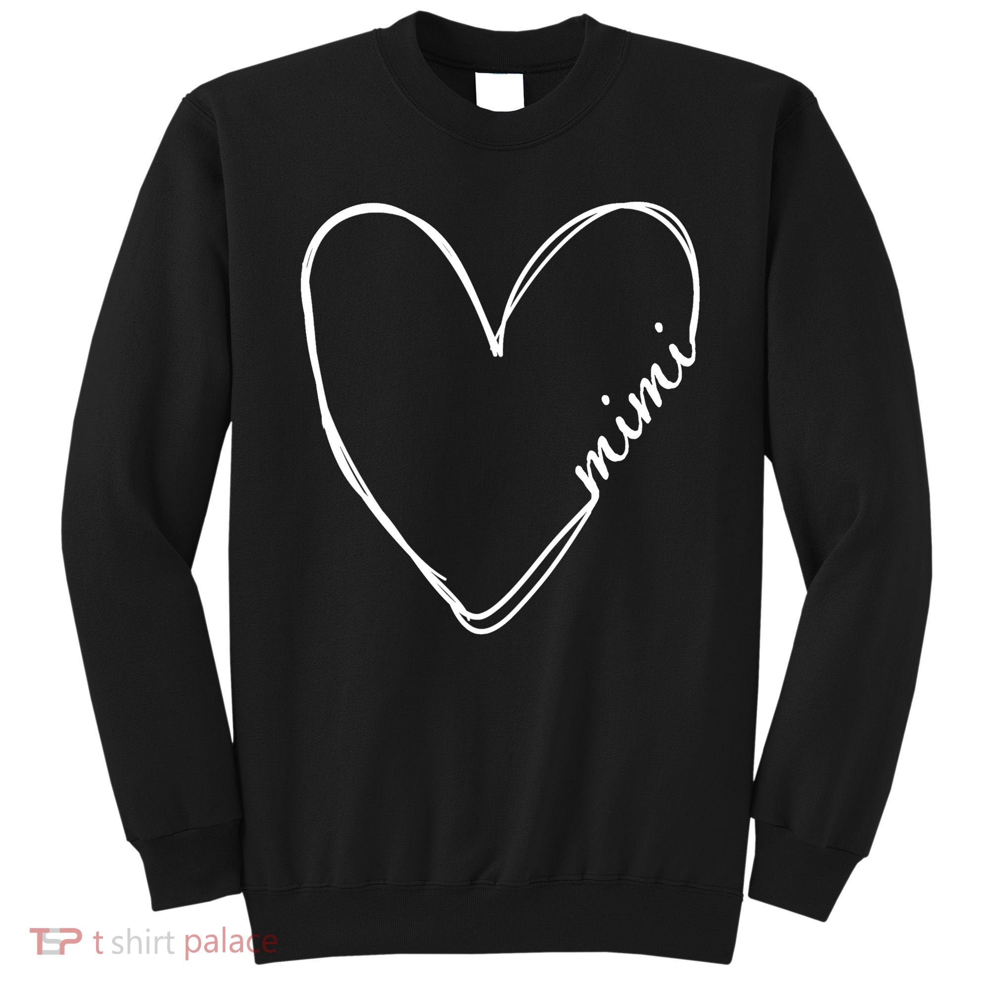 Announcement Grandparents New Mimi Heart Sweatshirt