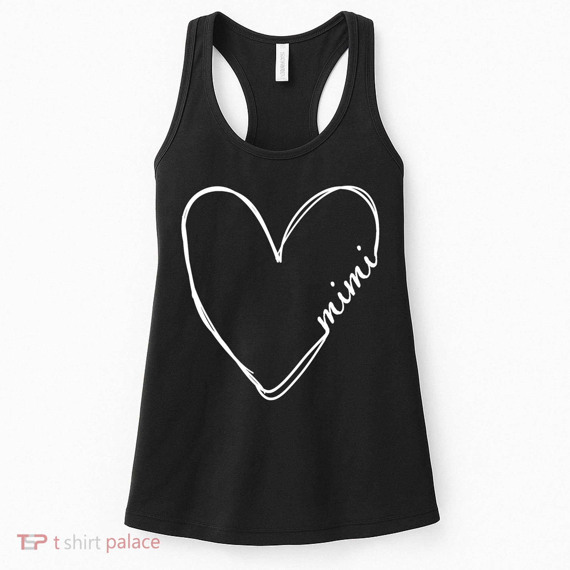 Announcement Grandparents New Mimi Heart Women's Tank Top