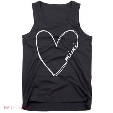 Announcement Grandparents New Mimi Heart Tank Top