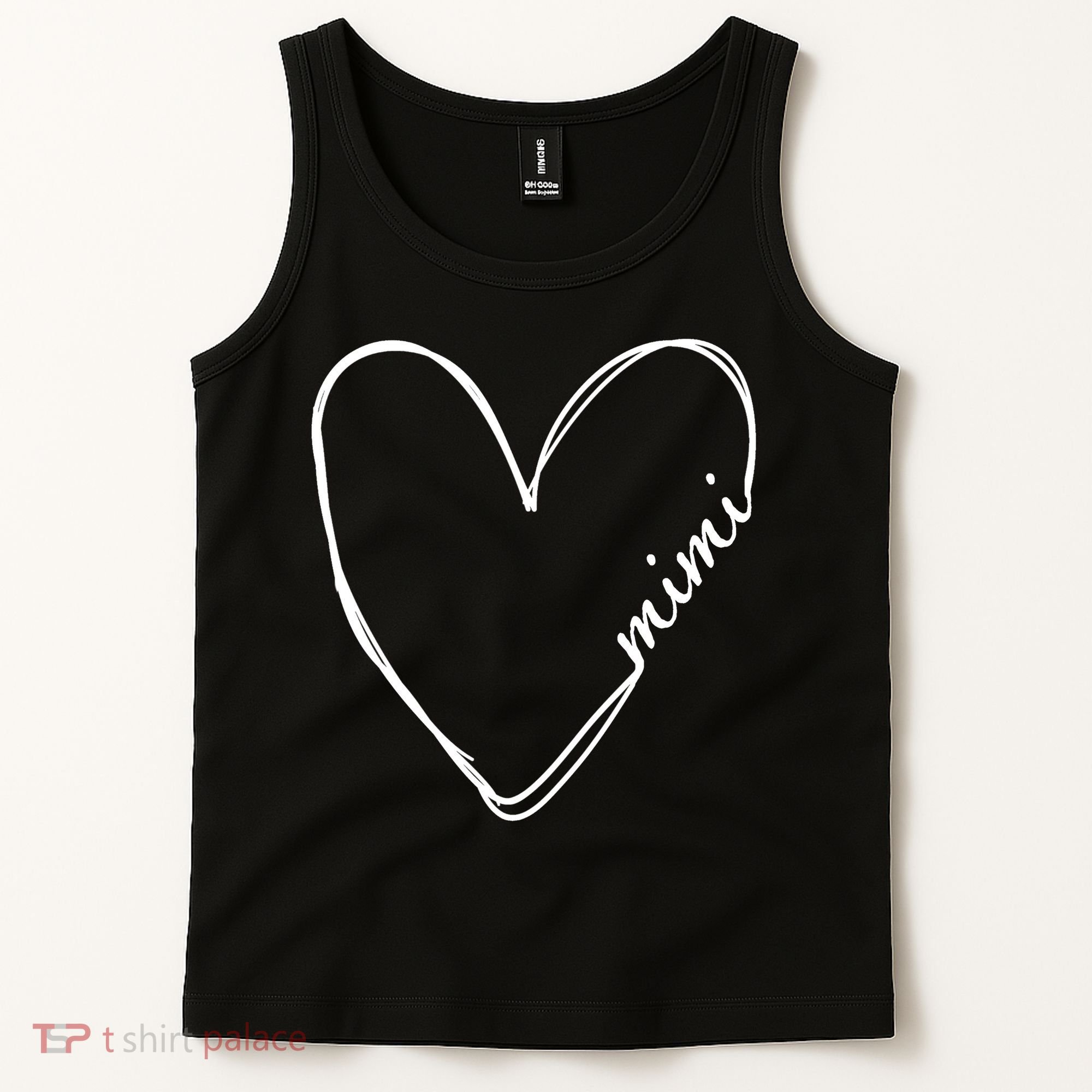 Announcement Grandparents New Mimi Heart Tank Top