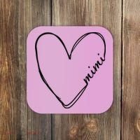 Announcement Grandparents New Mimi Heart Coaster thumb 0