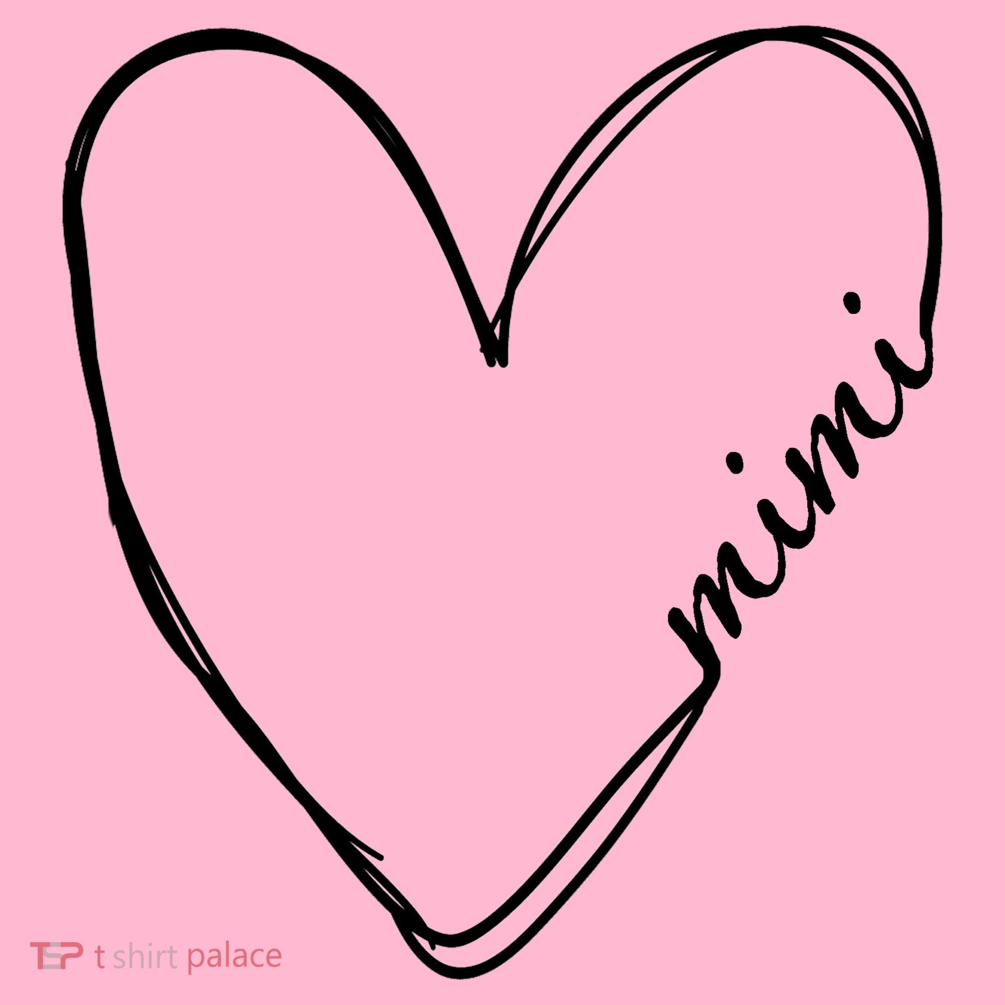 Announcement Grandparents New Mimi Heart Mousepad