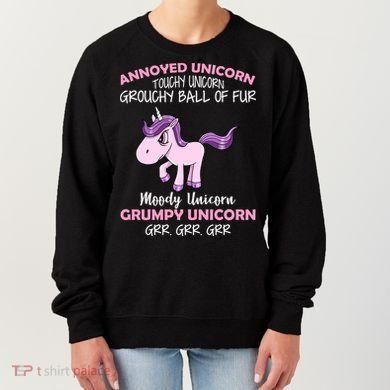 Annoyed Unicorn Funny Women's Sweatshirt
