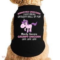 Annoyed Unicorn Funny Doggie Tank thumb 0