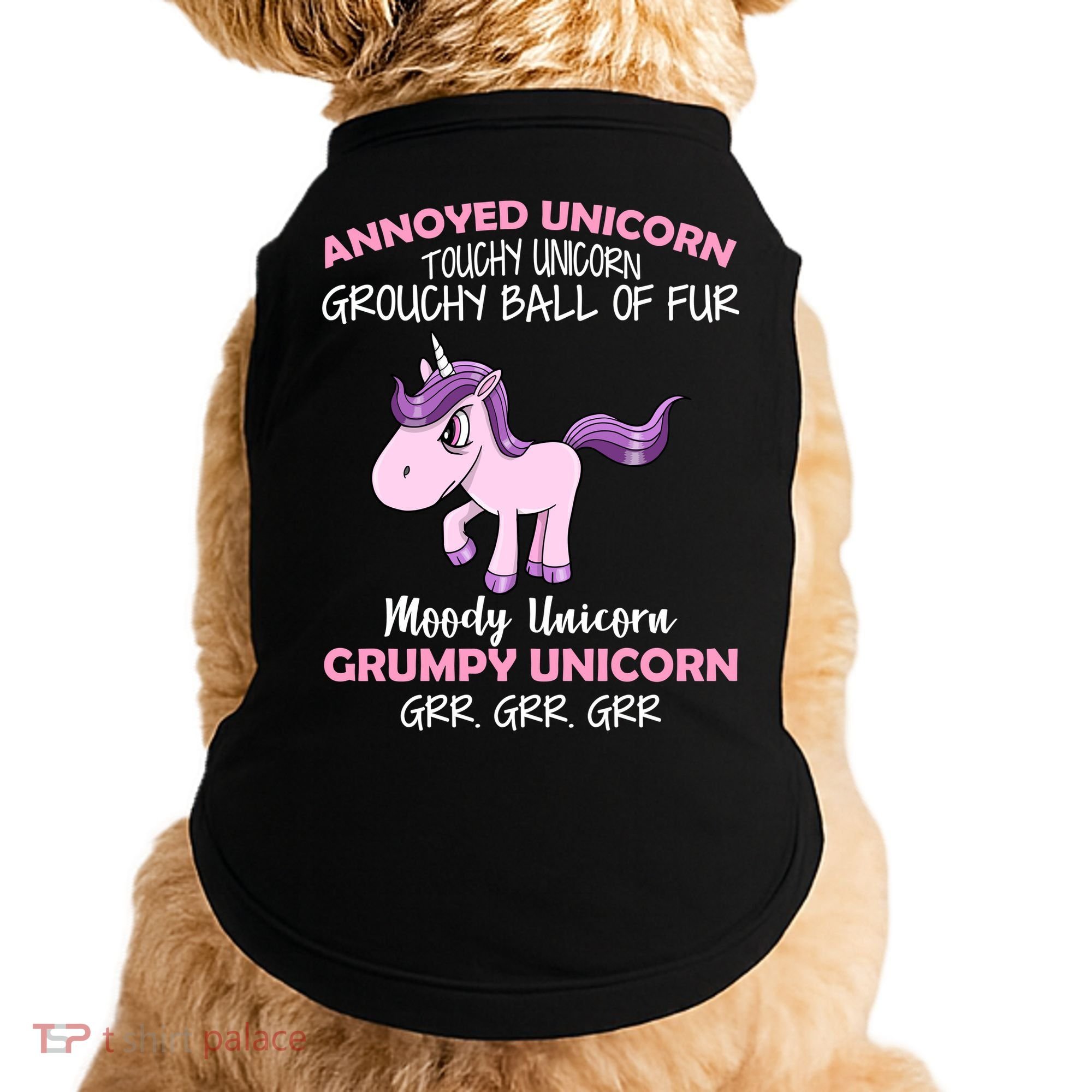 Annoyed Unicorn Funny Doggie Tank