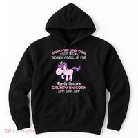 Annoyed Unicorn Funny Hoodie thumb 0