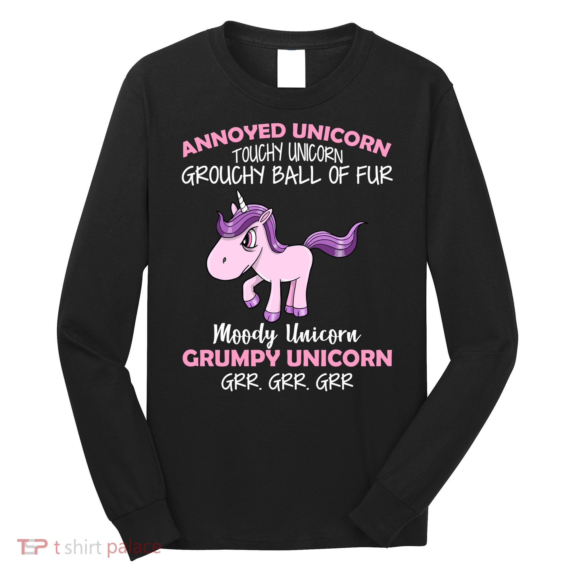 Annoyed Unicorn Funny Long Sleeve Shirt