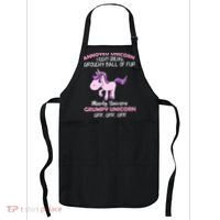 Annoyed Unicorn Funny Apron thumb 0