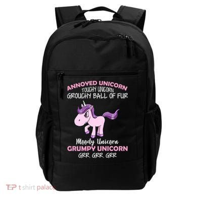 Annoyed Unicorn Funny Backpack