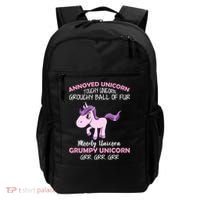 Annoyed Unicorn Funny Backpack thumb 0