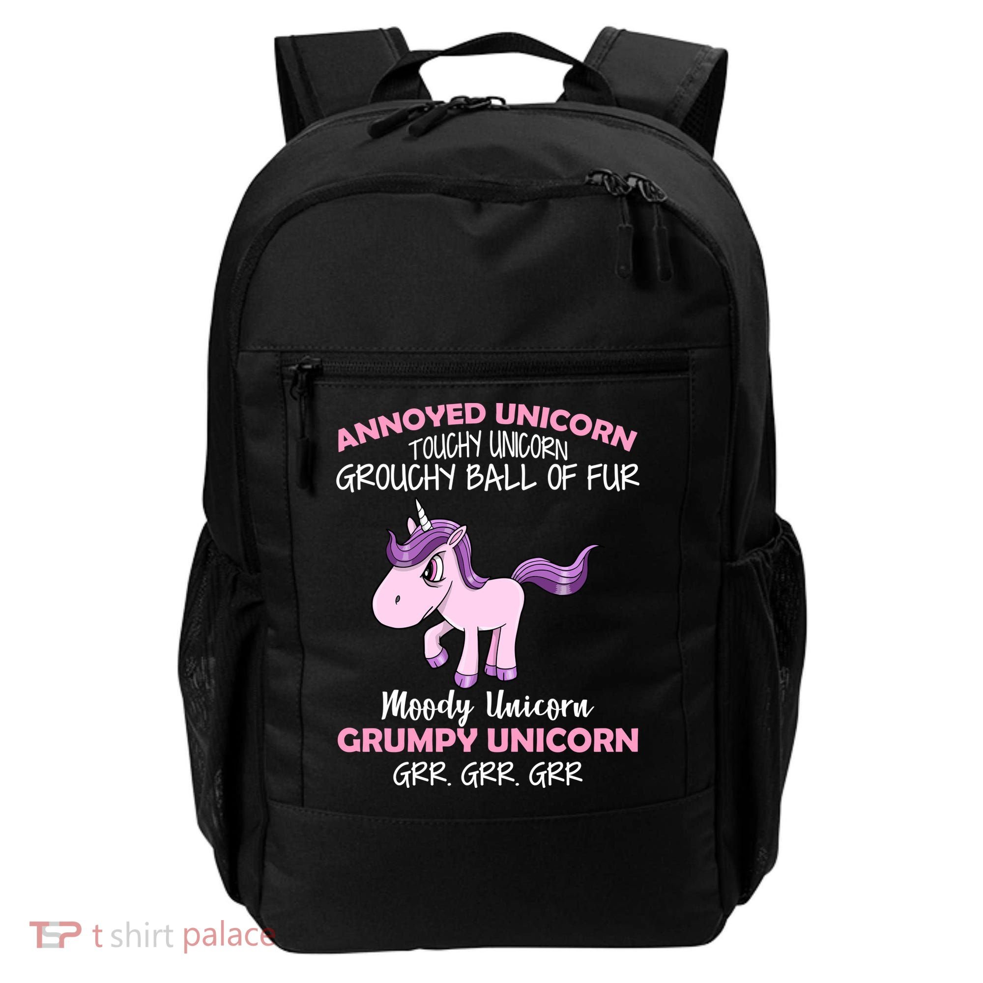 Annoyed Unicorn Funny Backpack