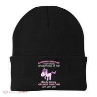 Annoyed Unicorn Funny Beanie thumb 0