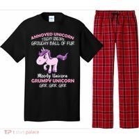 Annoyed Unicorn Funny Pajama Set thumb 0