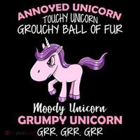 Annoyed Unicorn Funny Women's Hoodie thumb 2