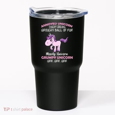 Annoyed Unicorn Funny Tumbler