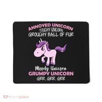 Annoyed Unicorn Funny Mousepad thumb 0