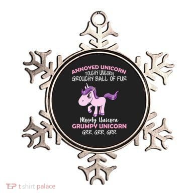 Annoyed Unicorn Funny Ornament