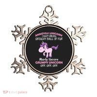 Annoyed Unicorn Funny Ornament thumb 0
