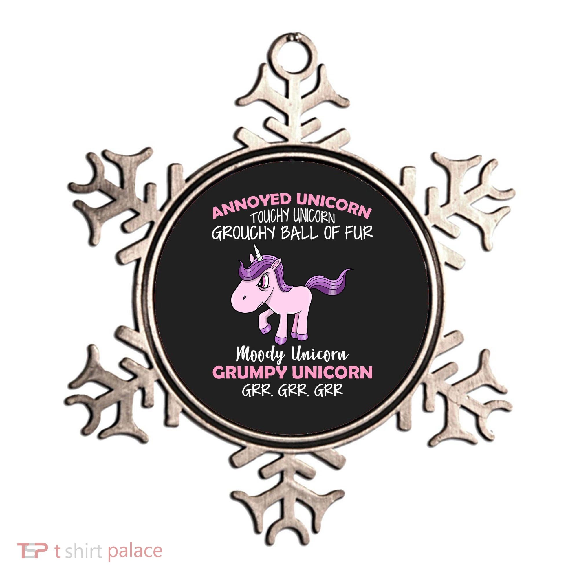 Annoyed Unicorn Funny Ornament
