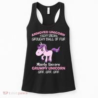 Annoyed Unicorn Funny Women's Tank Top thumb 0