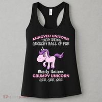 Annoyed Unicorn Funny Women's Tank Top thumb 3
