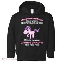 Annoyed Unicorn Funny Toddler Hoodie thumb 0