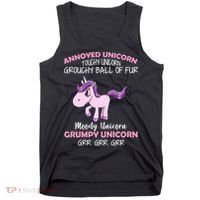 Annoyed Unicorn Funny Tank Top thumb 0