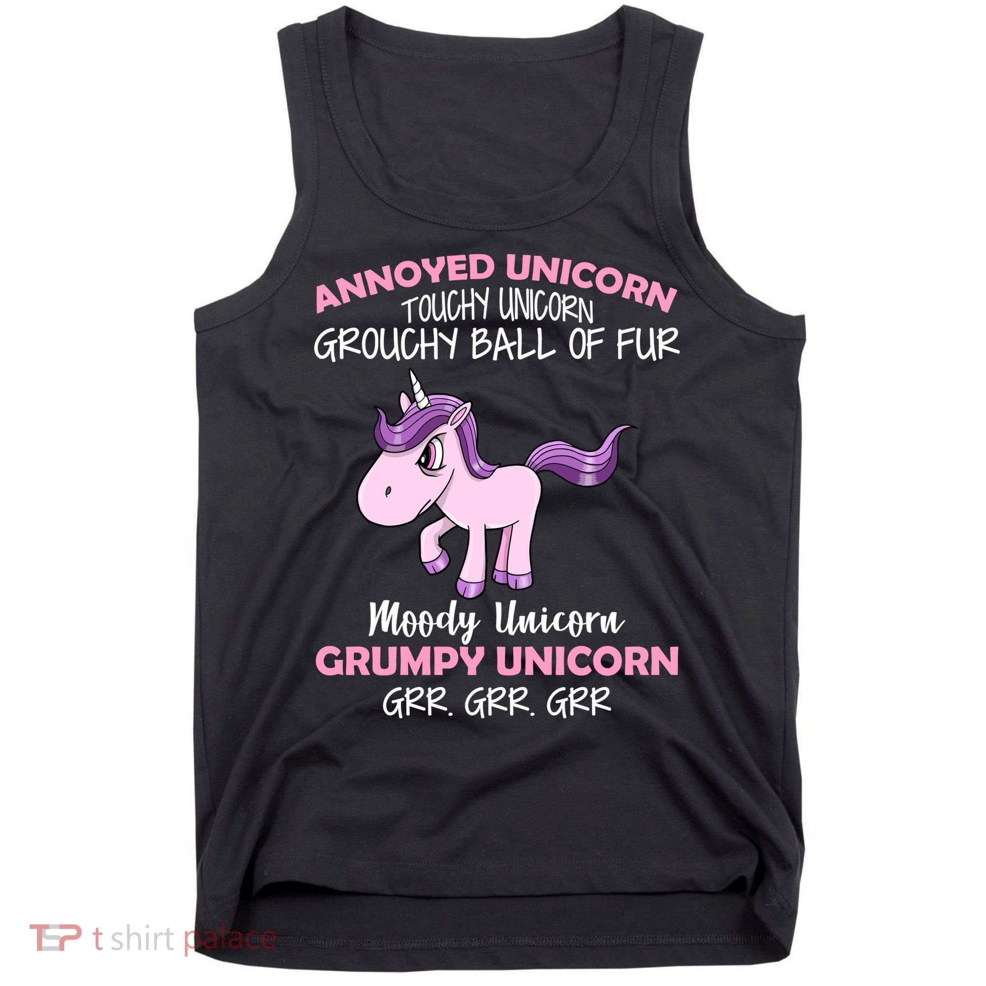 Annoyed Unicorn Funny Tank Top