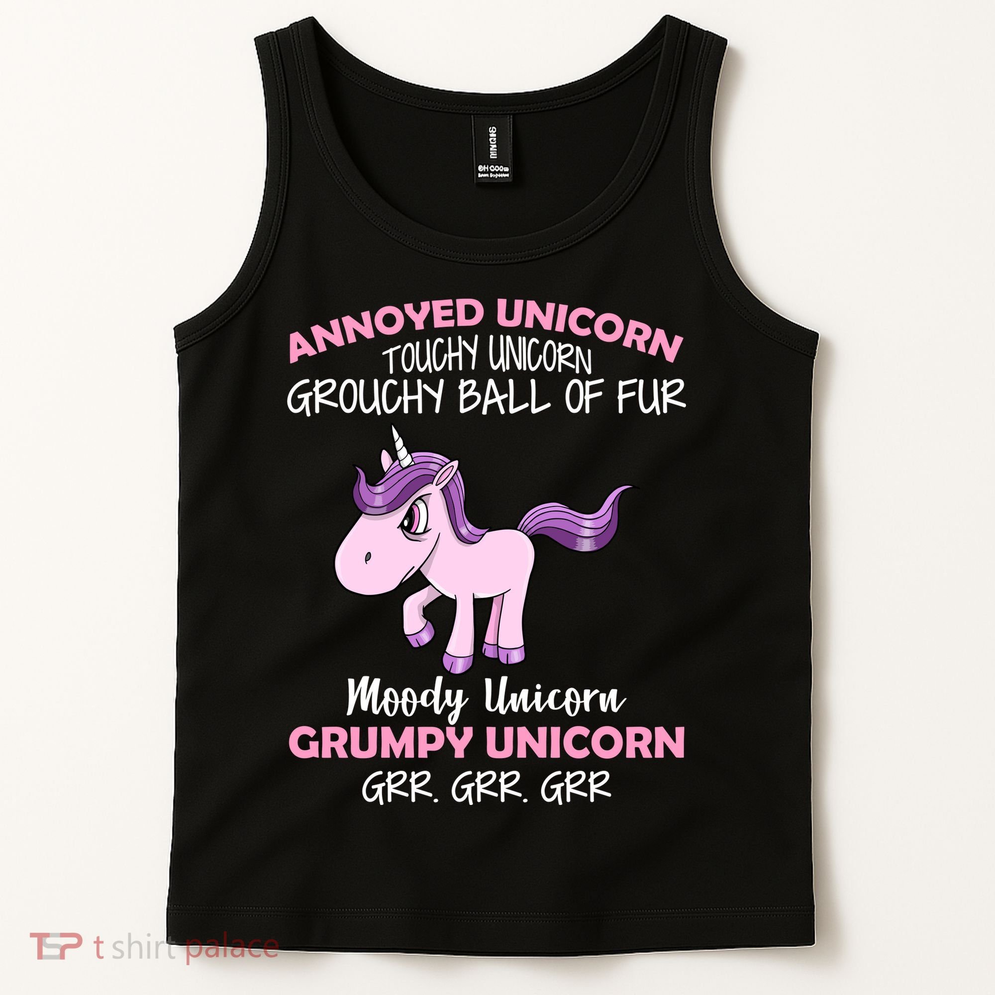 Annoyed Unicorn Funny Tank Top