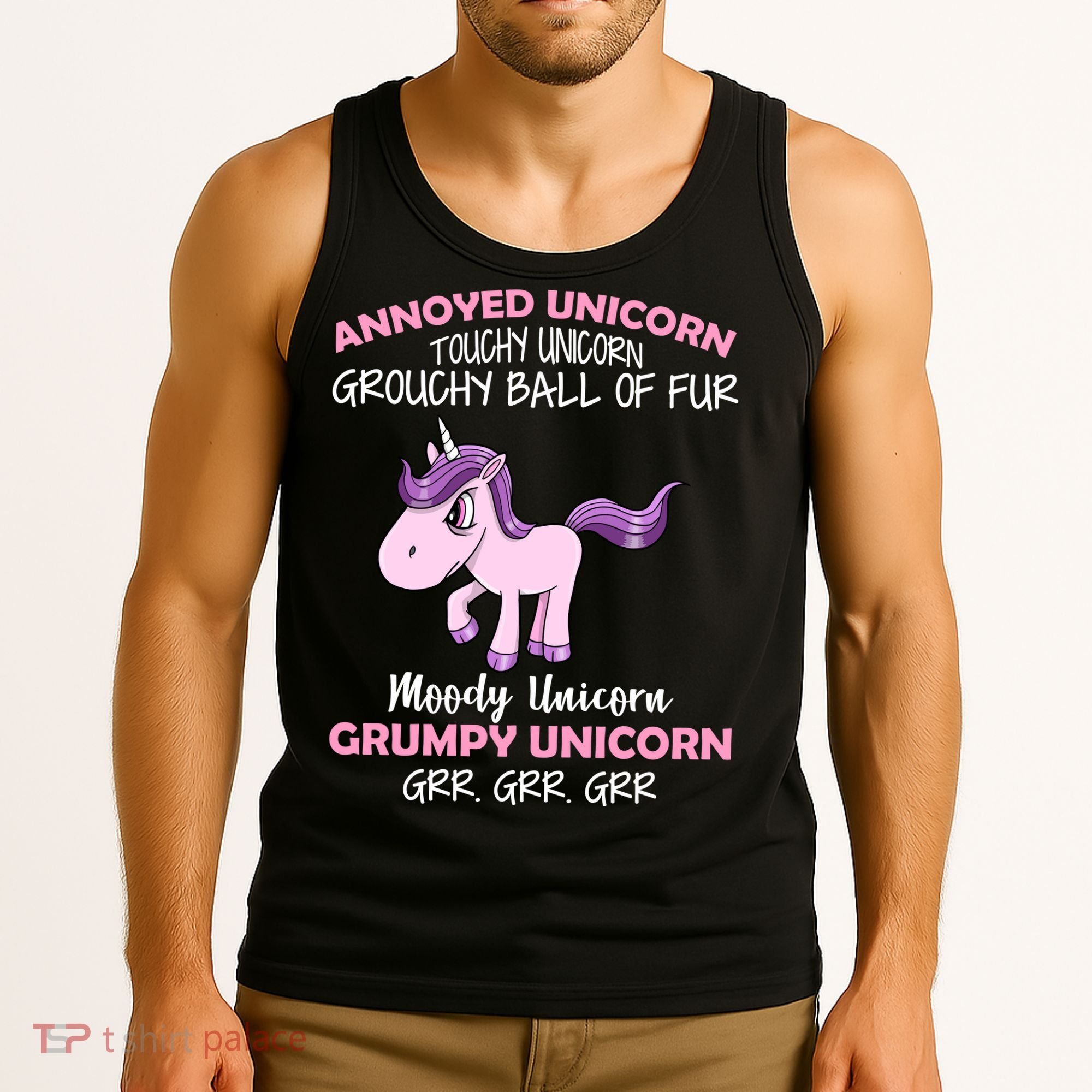 Annoyed Unicorn Funny Tank Top