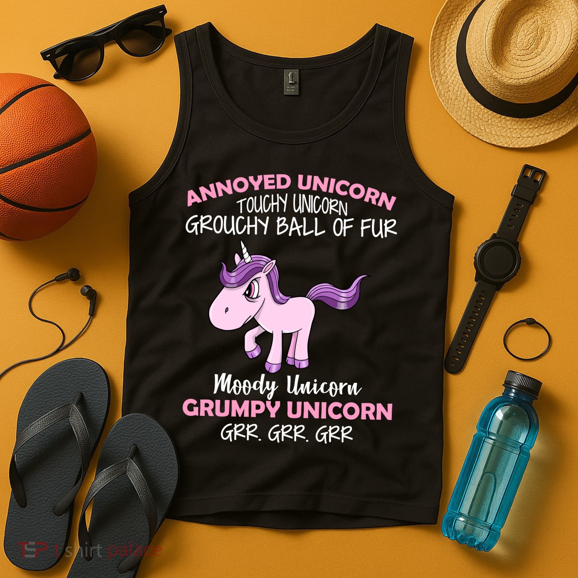Annoyed Unicorn Funny Tank Top