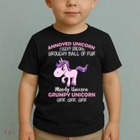 Annoyed Unicorn Funny Toddler T-Shirt thumb 2