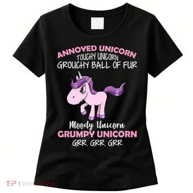 Annoyed Unicorn Funny Women's T-Shirt
