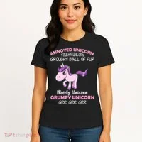 Annoyed Unicorn Funny Women's T-Shirt thumb 4