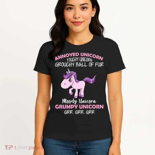 Annoyed Unicorn Funny Women's T-Shirt