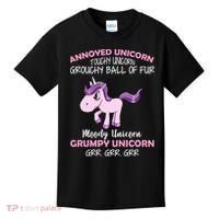 Annoyed Unicorn Funny Kids T-Shirt thumb 0
