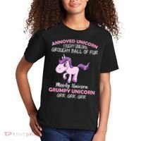 Annoyed Unicorn Funny Kids T-Shirt thumb 2
