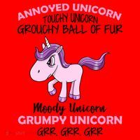 Annoyed Unicorn Funny Santa Hat thumb 1
