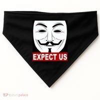 Anonymous Expect Us Internet USA-Made Doggie Bandana thumb 0