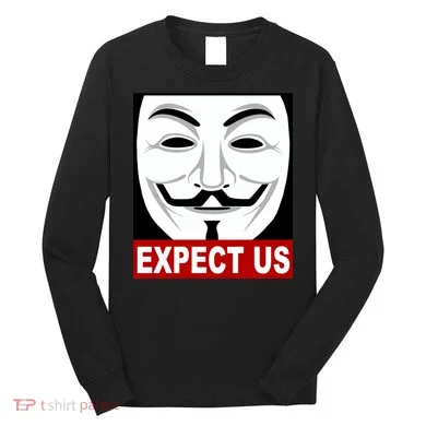Anonymous Expect Us Internet Long Sleeve Shirt