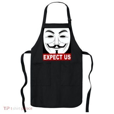 Anonymous Expect Us Internet Apron