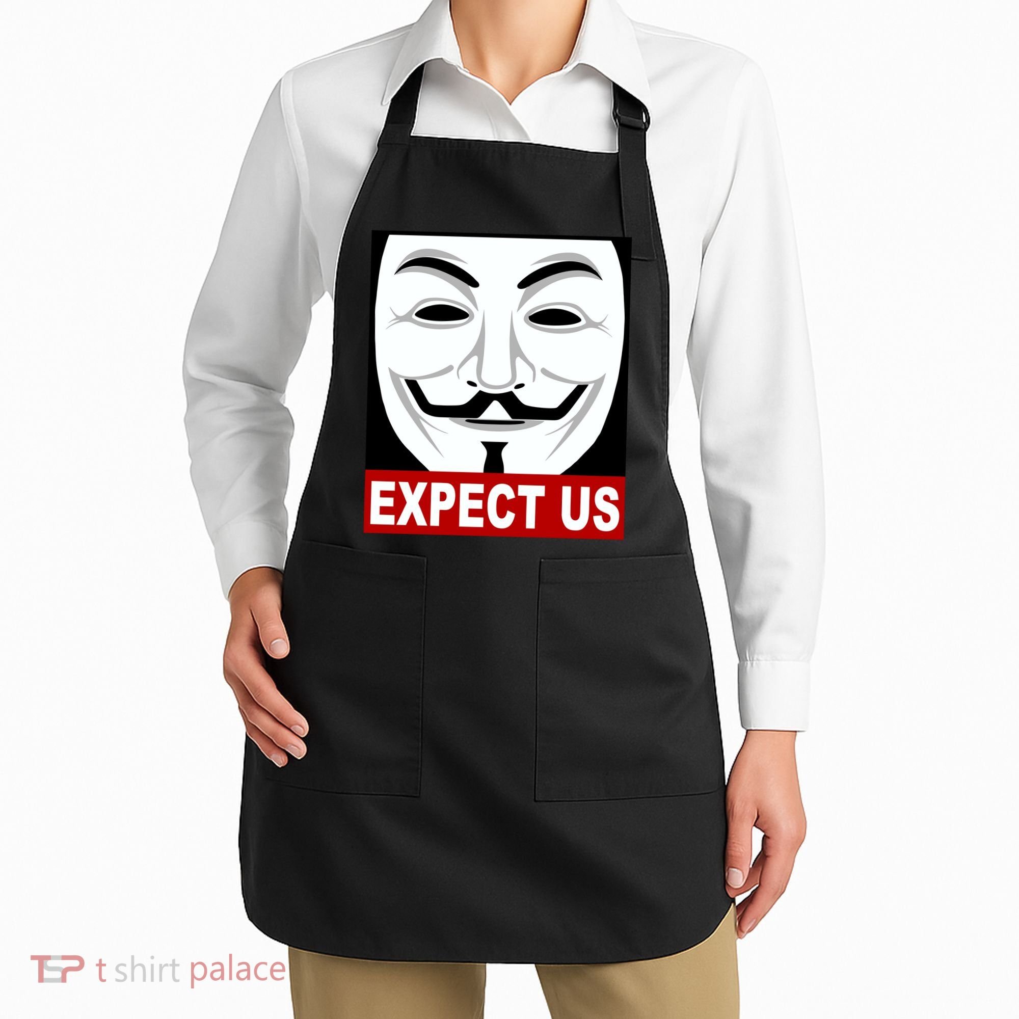 Anonymous Expect Us Internet Apron