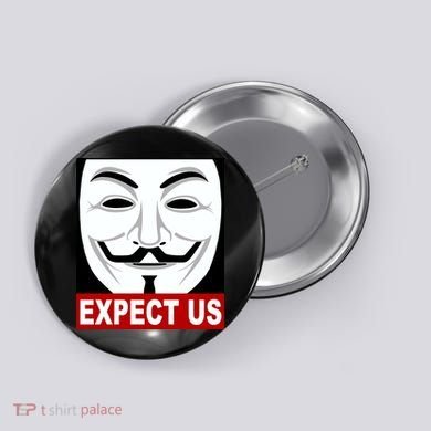 Anonymous Expect Us Internet Button