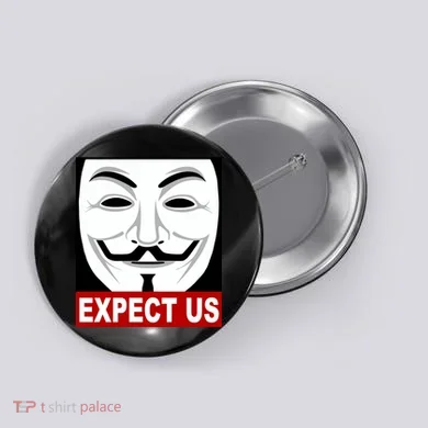 Anonymous Expect Us Internet Button